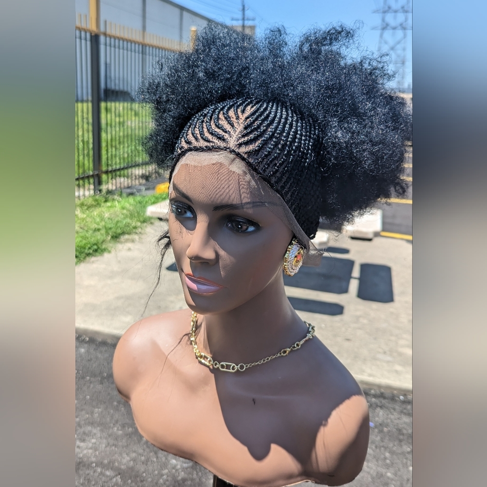 Full lace conrow wig